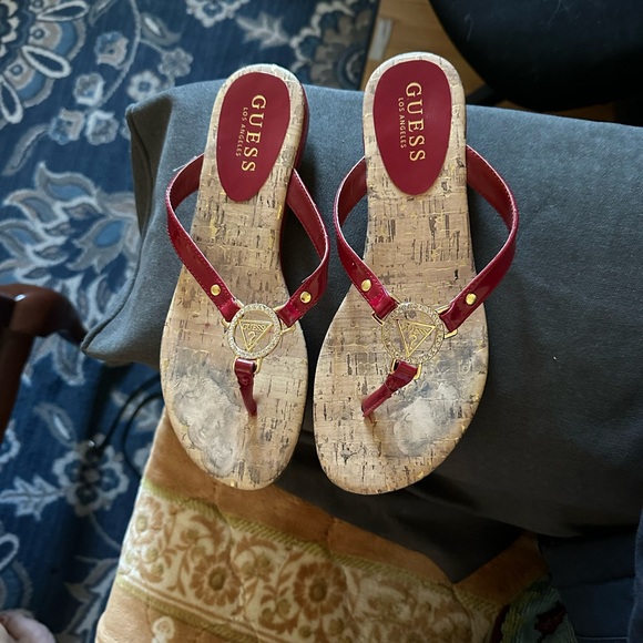 Beautiful red sandals in size 7 - Picture 7 of 7